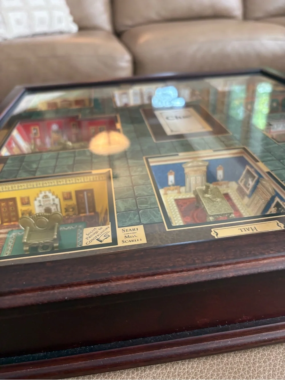 Clue Collector’s Edition Restoration Hardware Hasbro 3D Wood Board Game 2007 NIB